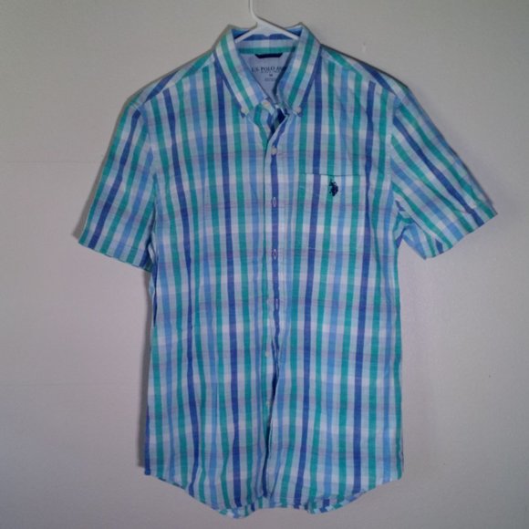 Ralph Lauren U.S. Polo Assn Short sleeve Button-Down casual dress shirt - Picture 1 of 3
